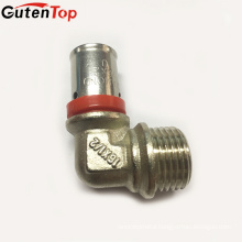 LB Guten top Professional 1/2 Inch Nickel Plating Brass Compression Pvc Pipe Fitting